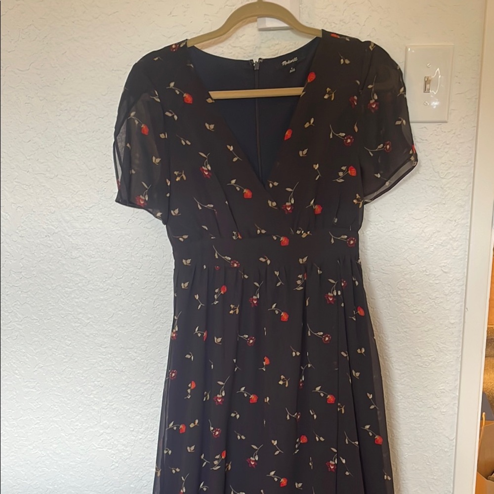 Madewell floral maxi dress